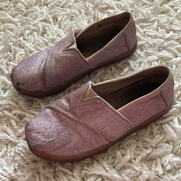 TOMS Sparkle Glitter Shoe Purple Pink Size 11 - Picture 7 of 12